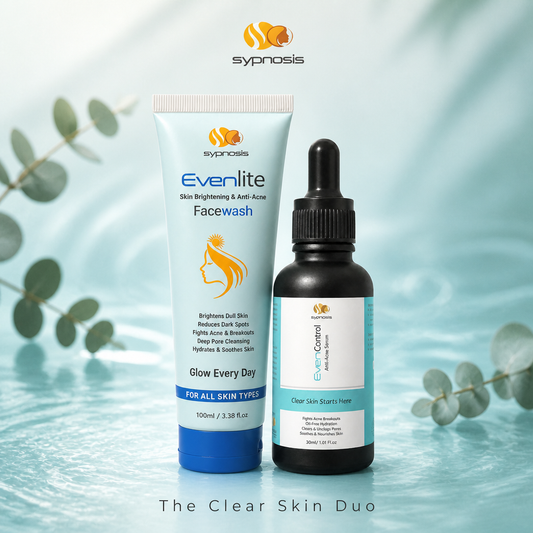 The Clear Skin Duo — Evenlite Anti-Acne Facewash + EvenControl Serum | Sypnosis