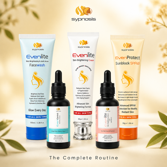 The Complete Kit — Full 5-Piece Sypnosis Skincare Set | Facewash, Serums, Cream & SPF60